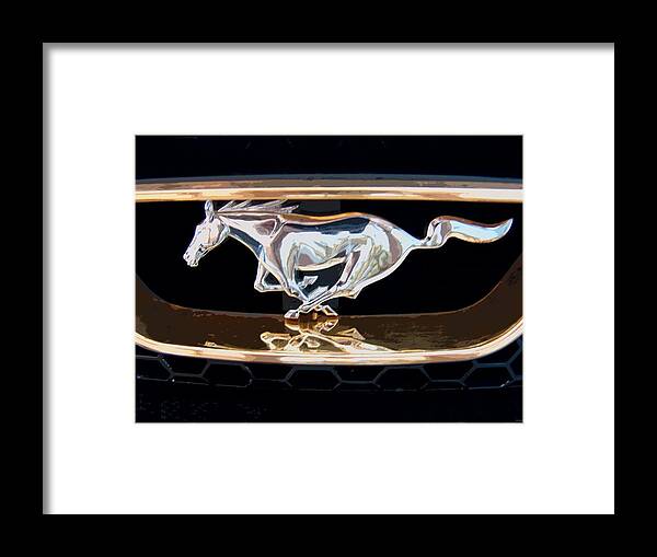 Car Framed Print featuring the photograph For Luv Of Pony by Florene Welebny