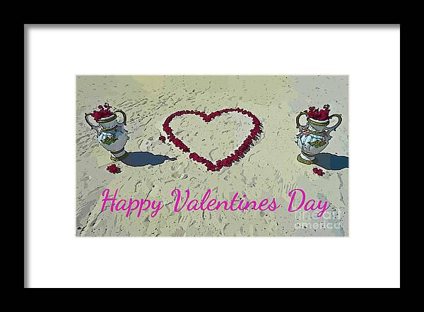 Valentine Cards Framed Print featuring the photograph For My Valentine by John Malone