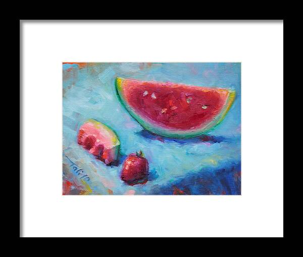 Painter Framed Print featuring the painting Forbidden Fruit by Talya Johnson
