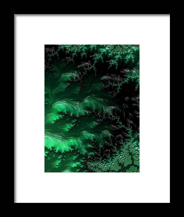 Abstract Framed Print featuring the digital art Forbidding Haunted Forest by Michele A Loftus