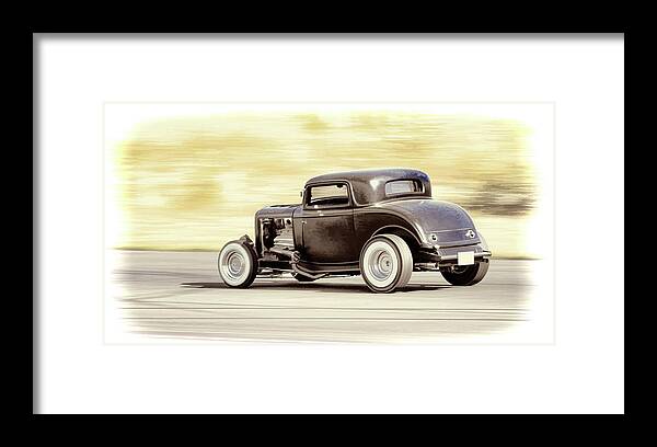 Ford Framed Print featuring the photograph Ford Coupe Racer by Steve McKinzie