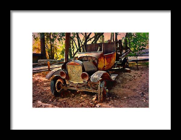 Ford Flatbed Truck Framed Print featuring the photograph Ford Flatbed Truck by Glenn McCarthy Art and Photography