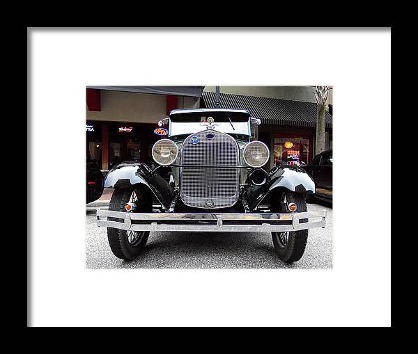 Ford Model A Framed Print featuring the photograph Ford Model A 002 by Christopher Mercer