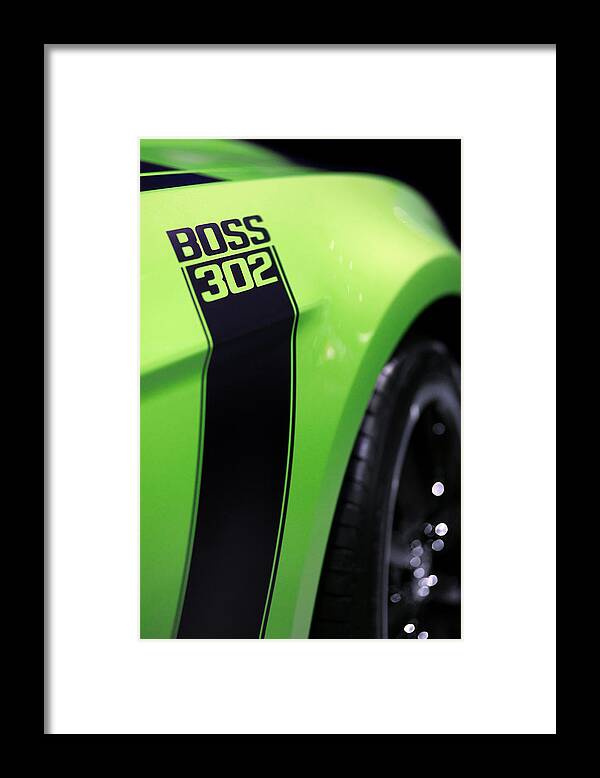 2011 Framed Print featuring the photograph Ford Mustang - BOSS 302 by Gordon Dean II