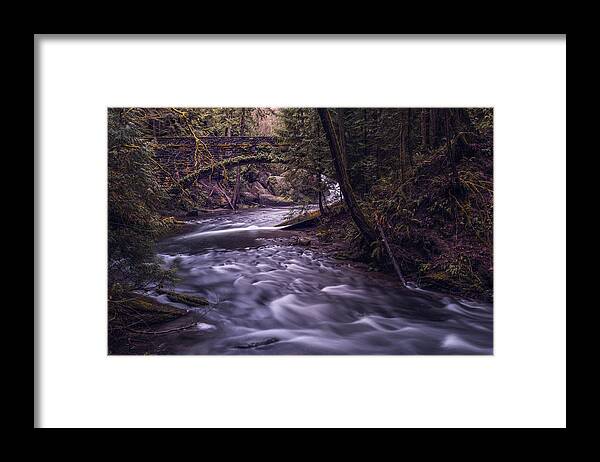 Waterfall Framed Print featuring the photograph Forrest Bridge by Chris McKenna