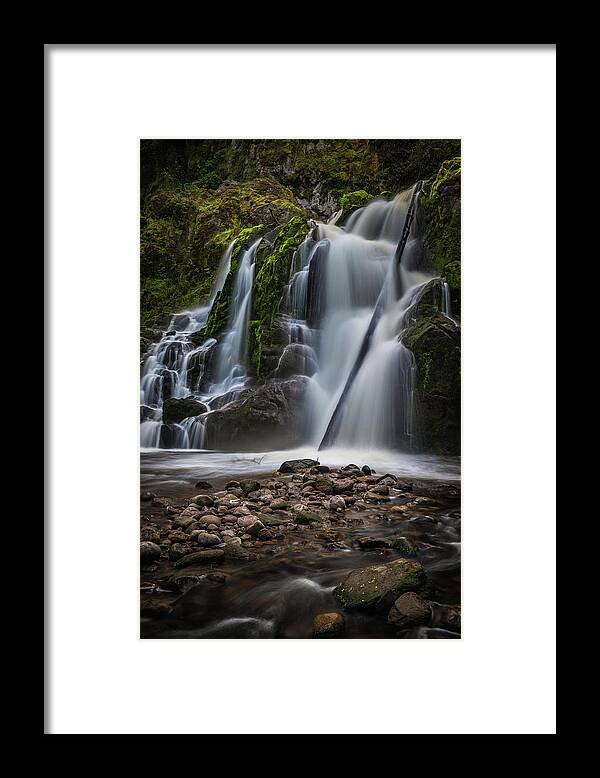 Waterfall Framed Print featuring the photograph Forest Waterfall by Chris McKenna