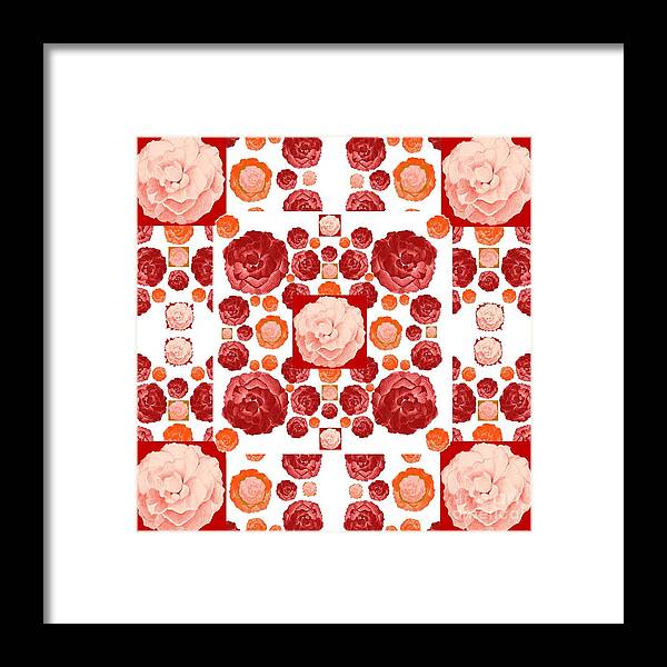 Roses Framed Print featuring the digital art Forever Love by Helena Tiainen