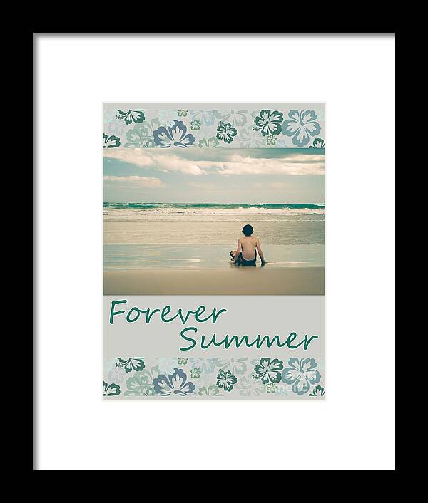 Surf Framed Print featuring the photograph Forever Summer 7 by Linda Lees