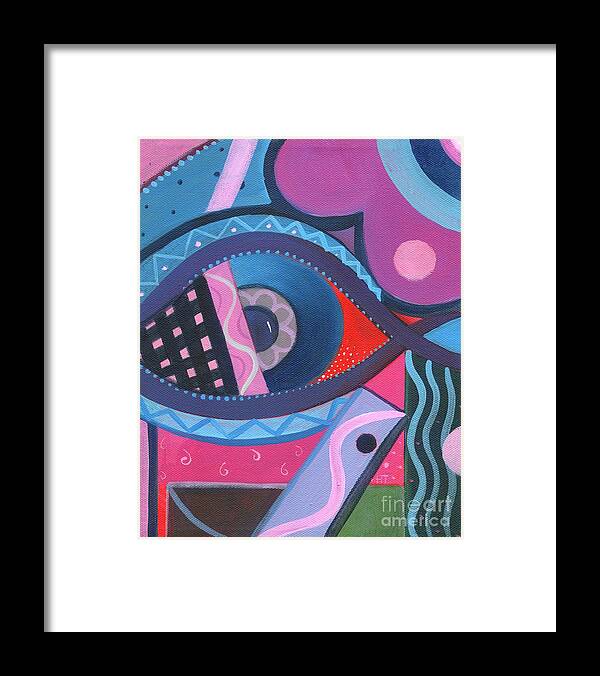 Seeing Framed Print featuring the painting Forever Witness by Helena Tiainen