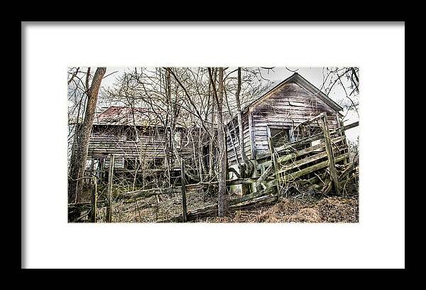 Barn Framed Print featuring the photograph Forgotten Barn by Cynthia Wolfe