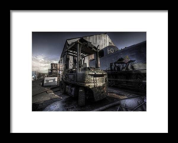 Art Framed Print featuring the photograph Forklift by Yhun Suarez