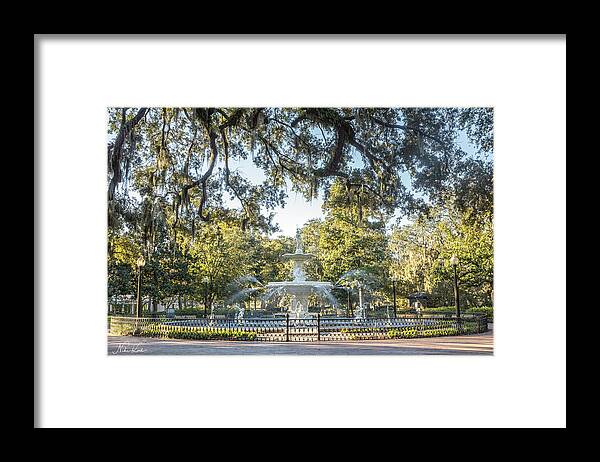 Georgia Framed Print featuring the photograph Forsyth Park #2 by Framing Places