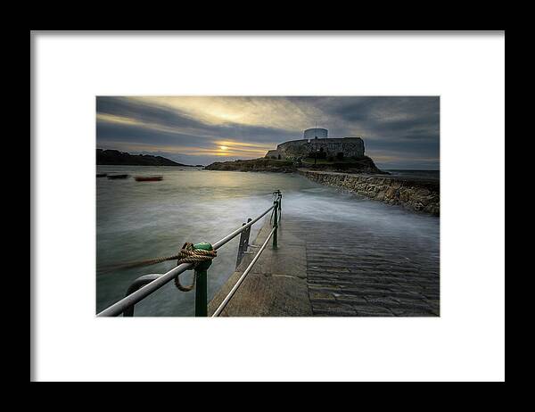 Architecture Framed Print featuring the photograph Fort grey Guernsey by Chris Smith
