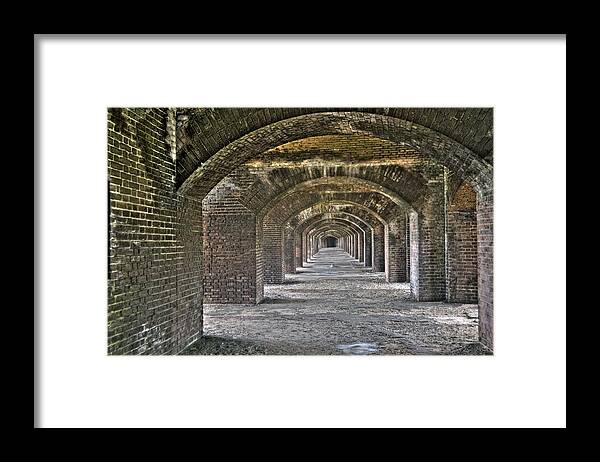 Arches Framed Print featuring the photograph Fort Jefferson - Dry Tortugas - Arches by Timothy Lowry