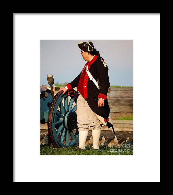 Diane Berry Framed Print featuring the painting Fort Stanwix Patriot by Diane E Berry