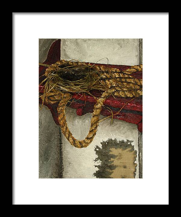 Fort Toulouse Framed Print featuring the painting Fort Toulouse Kitchen Bird s Nest by Beth Parrish
