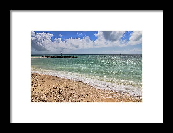 Beach Framed Print featuring the photograph Fort Zachary Taylor Historic State Park Beach in Key West by Bob Slitzan