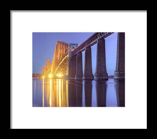 Forth Framed Print featuring the photograph Forth Bridge Twilight by Ray Devlin