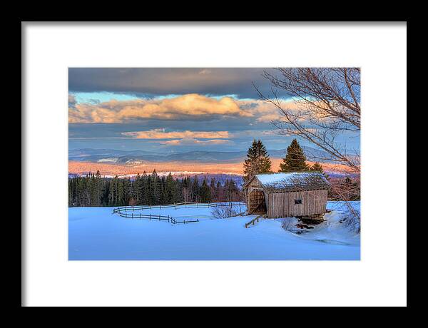 Covered Bridge Framed Print featuring the photograph Foster Covered Bridge - Cabot, Vermont by Joann Vitali