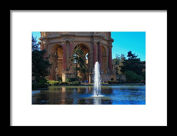 Bonnie Follett Framed Print featuring the photograph Fountain and Palace of FIne Arts by Bonnie Follett