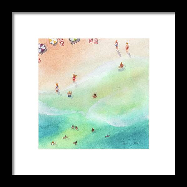 Beach Framed Print featuring the painting Fountain of Youth by Stephie Jones