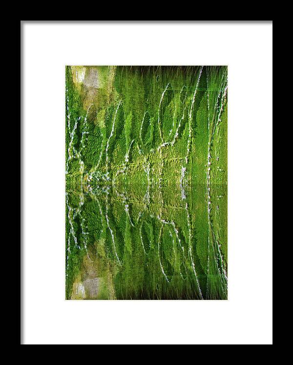 Water Framed Print featuring the photograph Fountain Reflections by Cynthia Guinn