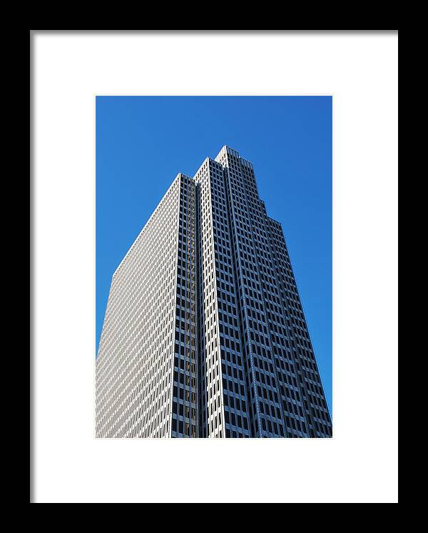 City Framed Print featuring the photograph Four Embarcadero Center Office Building - San Francisco - Vertical View by Matt Quest