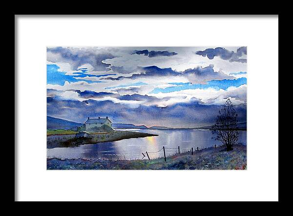 Traditional Painting Framed Print featuring the painting Four Seasons One Day at Grimwith by Glenn Marshall