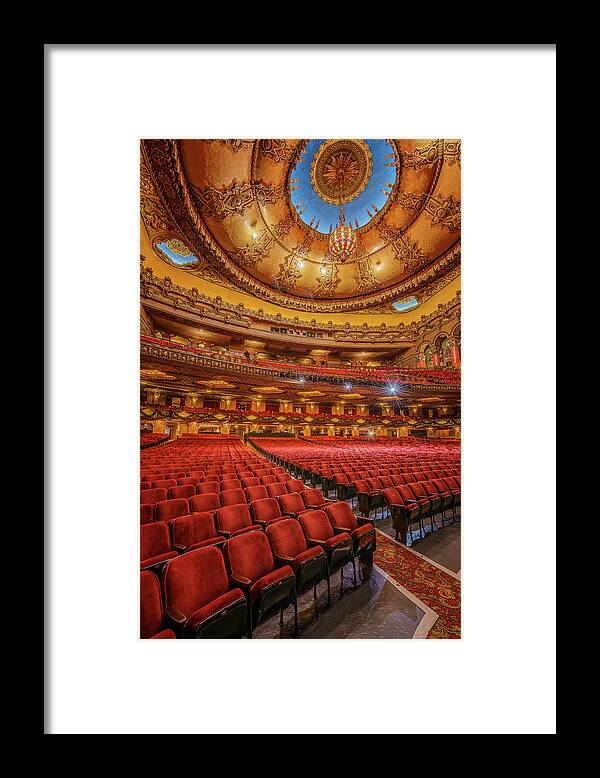 Fox Theater Framed Print featuring the photograph Fox Lower Level to Ceiling St Louis MO 7R2_DSC2811_16-12-04 by Greg Kluempers