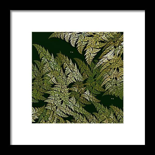 Fern Framed Print featuring the digital art Fractal Ferns Queensland by Doug Morgan