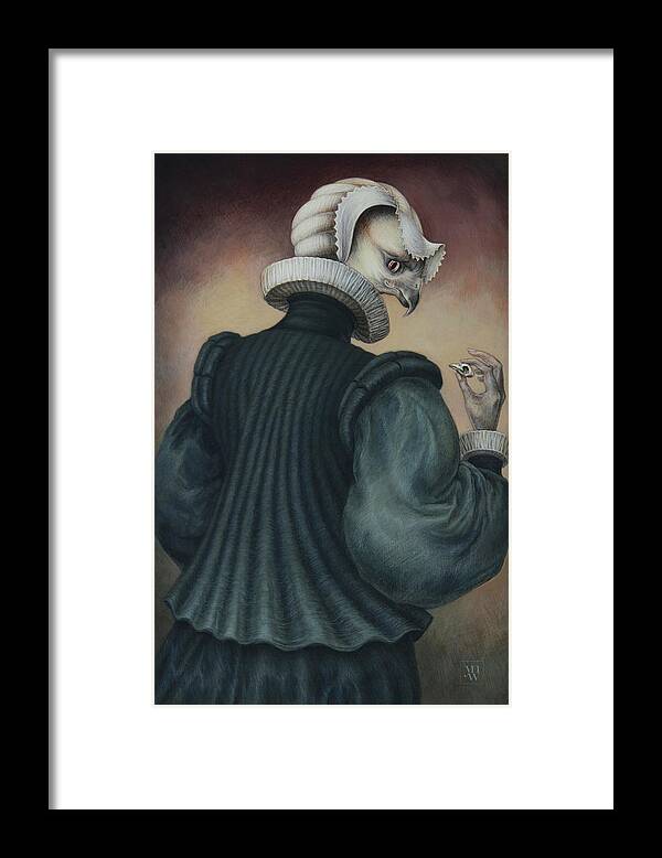 Hamlet Framed Print featuring the painting Fragile Assertion by Yvonne Wright
