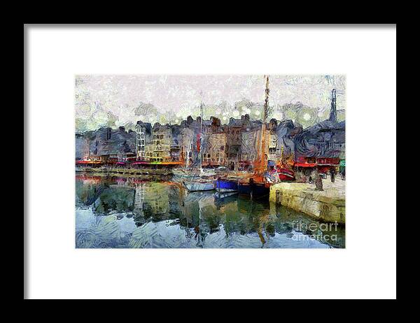 Boats Framed Print featuring the photograph France Fishing Village by Claire Bull