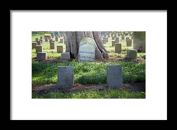 Funerary Framed Print featuring the photograph Frank and John by Steven Michael