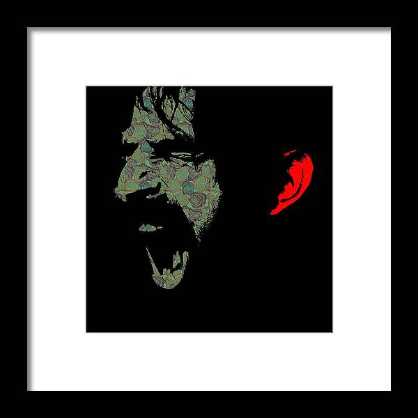 Frank Zappa Framed Print featuring the photograph Frank Zappa by Emme Pons