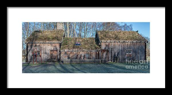 Culture Framed Print featuring the photograph Fredriksdal Outdoor Museum Building by Antony McAulay