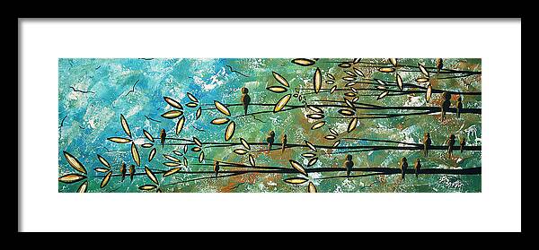 Art Framed Print featuring the painting Free as a Bird by MADART by Megan Aroon