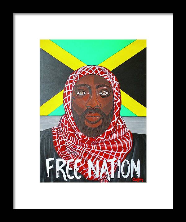 Painting Framed Print featuring the painting Free Nation 2 by Art By Naturallic