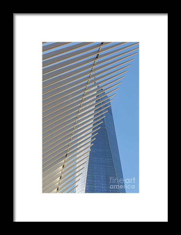 Clarence Holmes Framed Print featuring the photograph Freedom Tower and Oculus III by Clarence Holmes
