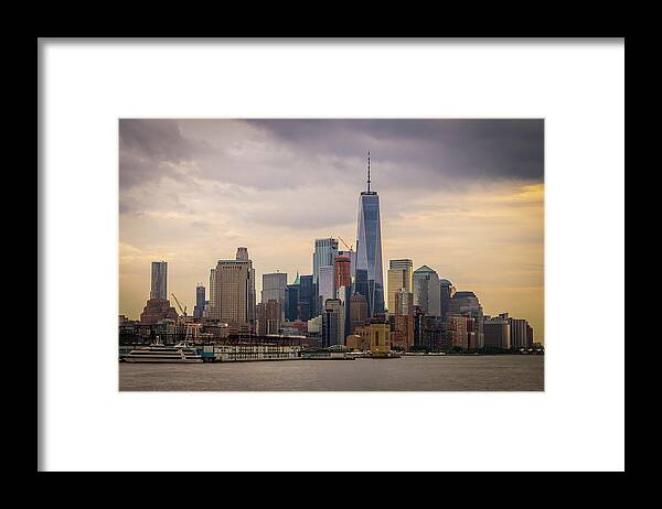 Hudson River Framed Print featuring the photograph Freedom Tower - Lower Manhattan 2 by Frank Mari