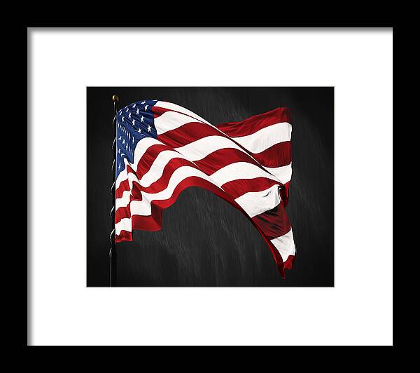 State Flags Framed Print featuring the photograph Freedoms Pride by Steven Michael
