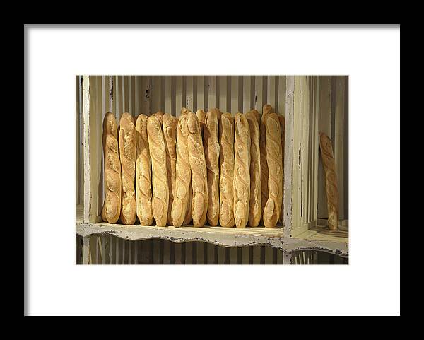 France Framed Print featuring the photograph French Bread in Roussillon by Kevin Oke
