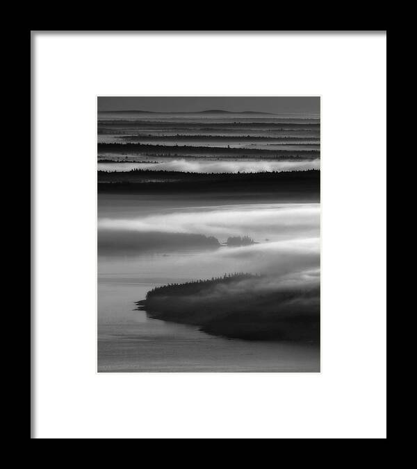 Acadia Framed Print featuring the photograph Frenchman's Bay Recursion by Neil Shapiro