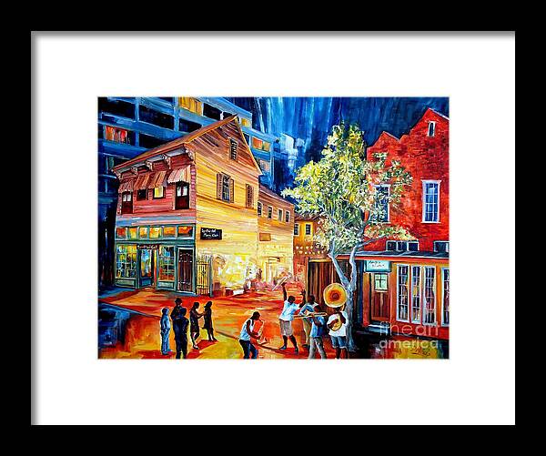 New Orleans Framed Print featuring the painting Frenchmen Street Funk by Diane Millsap