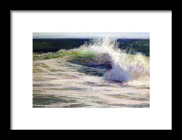 Ocean Painting Framed Print featuring the painting Fresh by Jeanne Rosier Smith