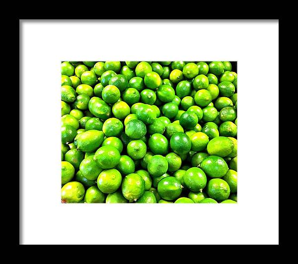 Produce Store Framed Print featuring the photograph Fresh Lemons by Carlos Avila