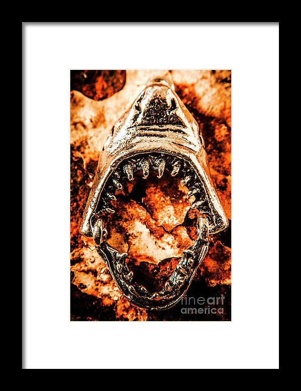 Scary Framed Print featuring the photograph Frightening marine scene by Jorgo Photography