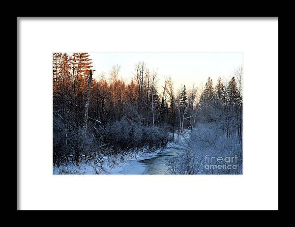 Brook Framed Print featuring the photograph Frigid Sunrise by William Tasker