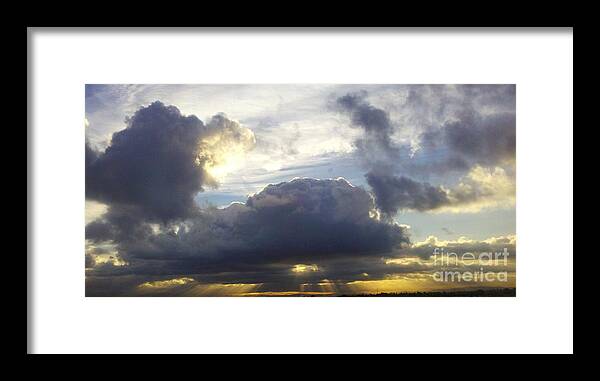 Sunrise Framed Print featuring the photograph From Heaven by Tracy Evans