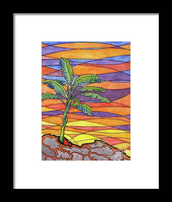 Hawaii Framed Print featuring the painting From the Ashes by Diane Thornton