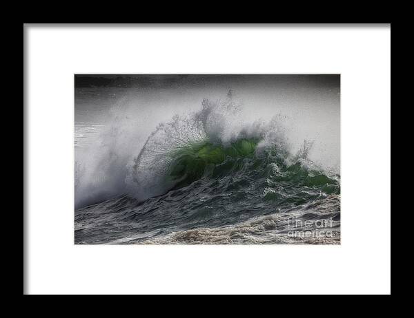 Waves Framed Print featuring the photograph From The Deep by Mark Alder